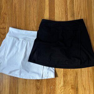 Athleta girls Goal Getter Skort 2 pack girls XL (14)